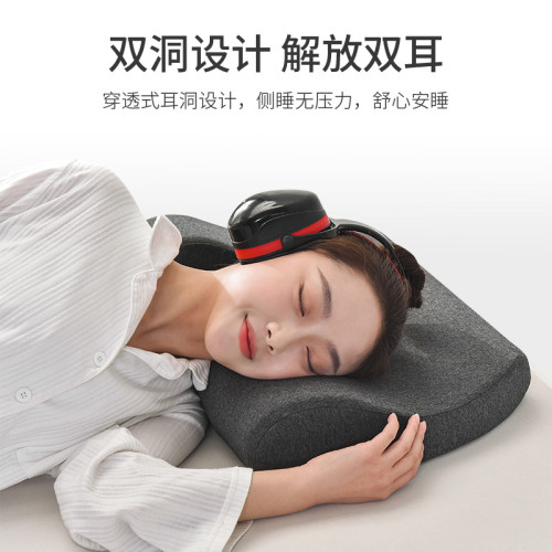 納耳枕頭不壓耳枕3M隔音耳機適配專用帶孔單人護耳記憶棉護頸枕芯