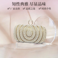 2026新中式新款晚宴包名媛手拿包珍珠包時尚個性豪華手提女包