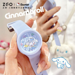 正港美樂蒂正版兒童手錶女孩玉桂狗防水隻時間初中小學生石英手錶