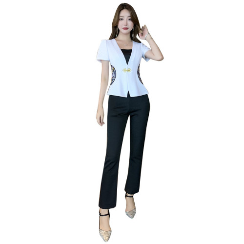 新款足療按摩技師工作服套裝 古典按摩製服套裝M8096