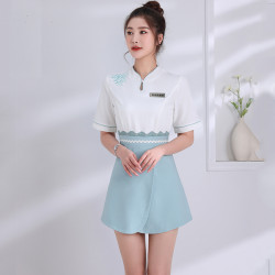 2022夏季新款美容院足浴店技師工作服短袖JY-2072