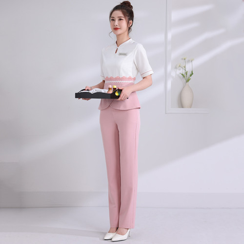 2022夏季新款美容院足浴店技師工作服短袖JY-2072