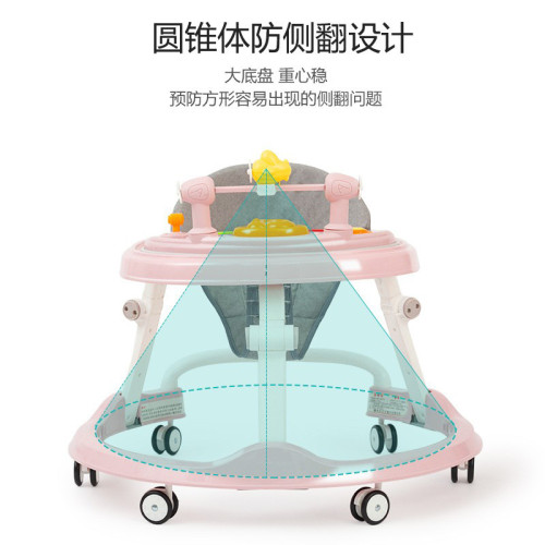 學步車防o型腿嬰兒多功能防側翻手推車寶寶男女可坐助步車起步車