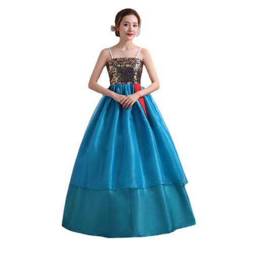 韓服演出服韓服民族服朝鮮族舞蹈服韓服年會演出服朝鮮服演出服