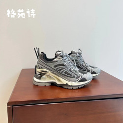 巴黎彈簧鞋2022夏季新款女鞋懸浮鞋網面增高老爹鞋休閒運動鞋透氣
