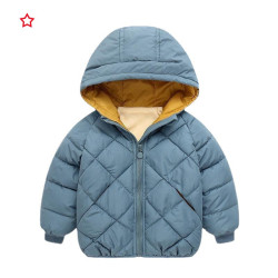 秋冬季兒童棉衣男女寶寶加厚連帽外套韓版中小童羽絨棉服短款童裝