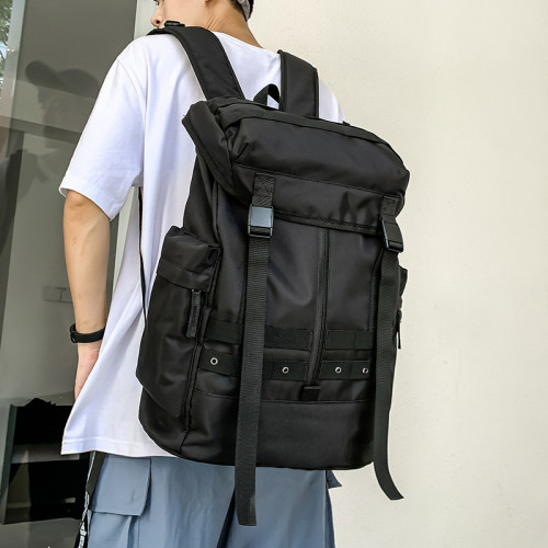 雙肩包休閒大容量初高中學生書包男女同款潮酷後背包多功能旅行包