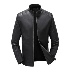春秋高級專櫃皮皮衣男士頭層皮機車服皮夾克薄款外套男