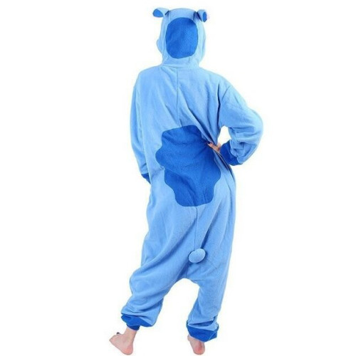 出口藍粉史迪奇卡通連體睡衣動物情侶演出服萬聖節onesie