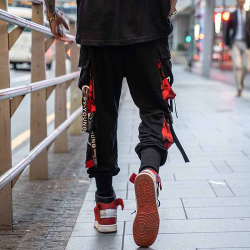 工裝褲男士秋冬季寬松潮牌流痞帥氣ins嘻哈街舞濶腿褲多口袋