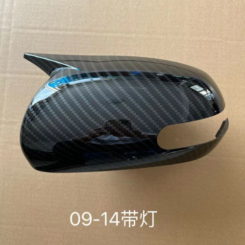 適用於起亞福瑞迪09-18款改裝牛角倒車鏡外殼改裝碳纖維紋保護罩