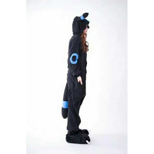 新品黑色月精靈卡通動漫cosplay睡衣演出家居服情侶紫色日精靈