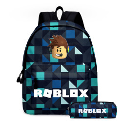 roblox後背包中小學生書包兒童雙肩後背包動漫卡通雙肩包午餐包筆袋