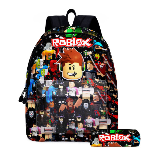 roblox後背包中小學生書包兒童雙肩後背包動漫卡通雙肩包午餐包筆袋