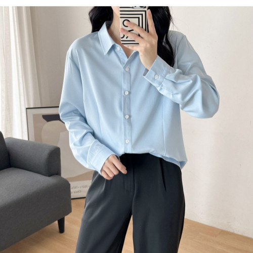 8301OL襯衫氣質胖mm大碼女裝長袖胖妹妹上衣300斤大碼工作服