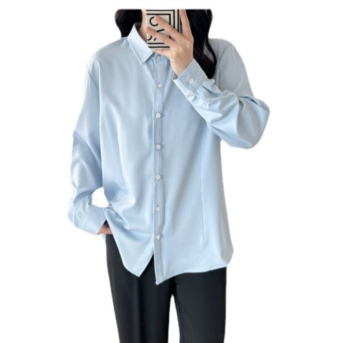 8301OL襯衫氣質胖mm大碼女裝長袖胖妹妹上衣300斤大碼工作服