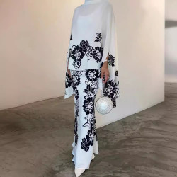 LF9809303時尚印花寬松套裝