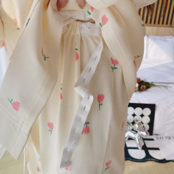 帶胸墊月子服春秋款5月份6棉質産後哺乳期外穿夏季孕婦喂嬭家居服