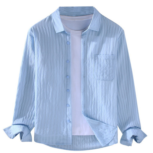 2363輕盈零壓力男女防曬皮膚衣服寬松長袖薄襯衫夏季沙灘旅遊防蚊