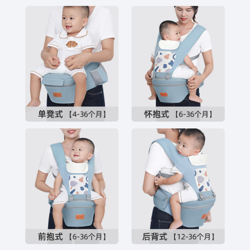 背帶嬰兒前抱式腰凳外出簡易四季透氣新生寶寶幼兒童橫抱背娃神器
