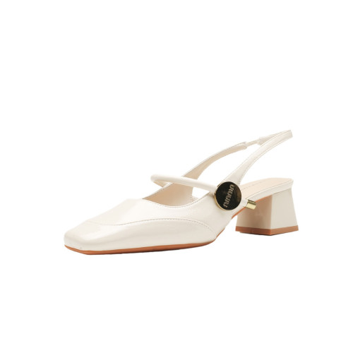 5887經典款舒適不累腳粗跟方頭瑪麗珍前包後空單鞋2025年新款女鞋 5887經典款舒適不累腳粗跟方頭瑪麗珍前包後空單鞋2025年新款女鞋