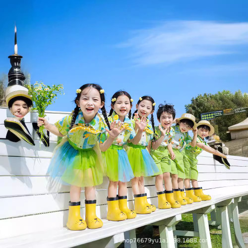 六一兒童表演服裝小學生運動會啦啦隊合唱演出服幼兒園畢業照班服