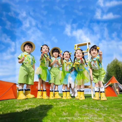 六一兒童表演服裝小學生運動會啦啦隊合唱演出服幼兒園畢業照班服