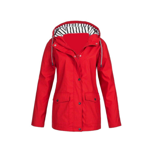 wish秋冬風衣女沖鋒衣戶外登山服防水外套
