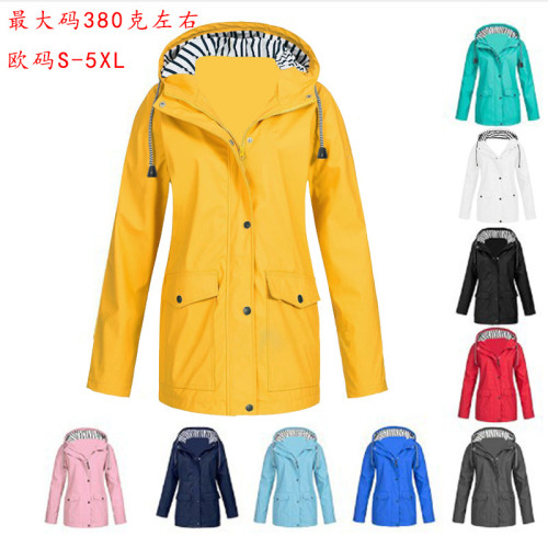 wish秋冬風衣女沖鋒衣戶外登山服防水外套