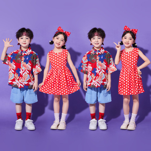 六一兒童演出服走秀小學生復古表演服裝幼兒園合唱男女童港風童裝