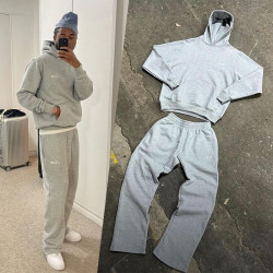 高質量美式hiphop嘻哈街頭刺綉字母針織衛褲男潮牌寬松運動直筒褲