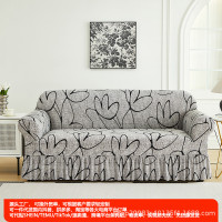 印花彈力裙擺沙發套多功能隔髒沙發套防滑防貓抓沙發套罩