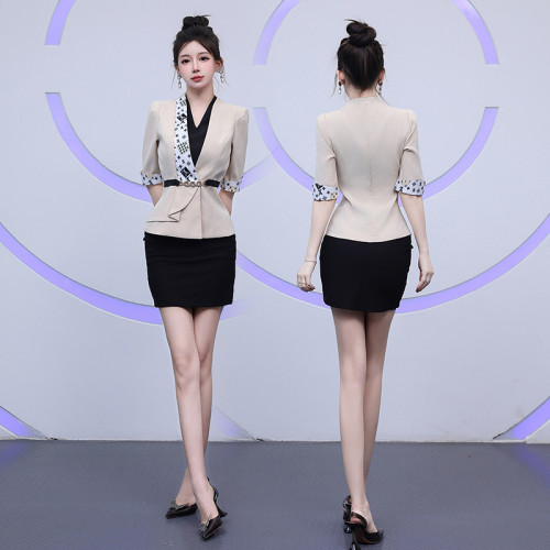 新款桑拿足療技師工作服足浴技師服KTV公主工作服套裝高級製服女