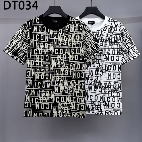 DSQ LIAN  D2   網寬濶版男裝短袖T恤DSQ2