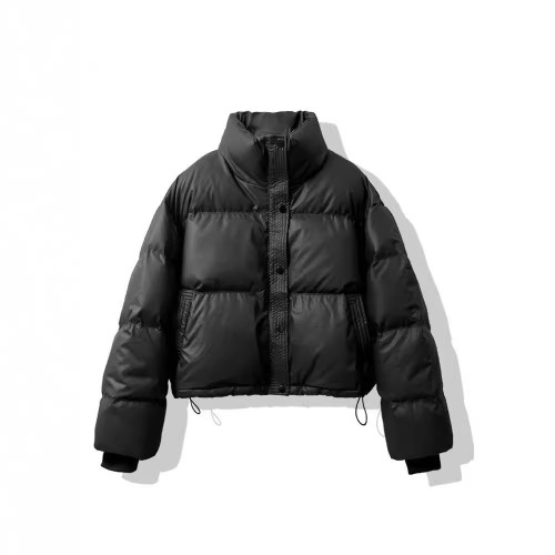 免洗PU皮新款棉服女短款2024新款寬松加厚麵包服小個子棉襖外套潮