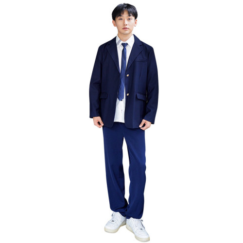 中學生班服套裝國慶演出服初高中生校服開學季白襯衫領結學生裝