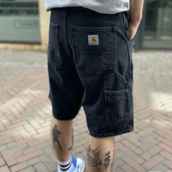 CARHARTT WIP SINGLE SHORT 卡哈特 水洗黑色工裝牛仔短褲