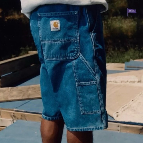 CARHARTT WIP SINGLE SHORT 卡哈特 水洗黑色工裝牛仔短褲