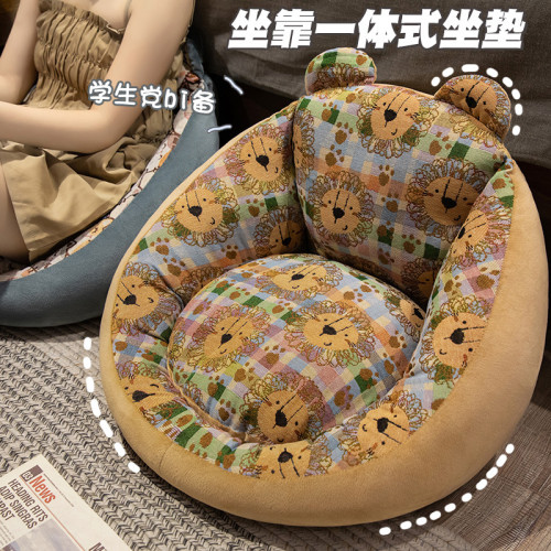 榻榻米坐墊靠背一體地上看書座墊加厚蒲團懶人沙發坐墩臥室地毯椅