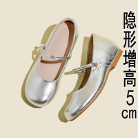 內增高瑪麗珍鞋女2026夏季新款圓頭平底淺口單鞋小皮鞋女小碼3233