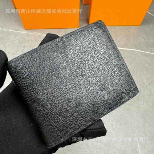 皮男女通用皮短款錢包對折大容量歐美經典錢夾60895 