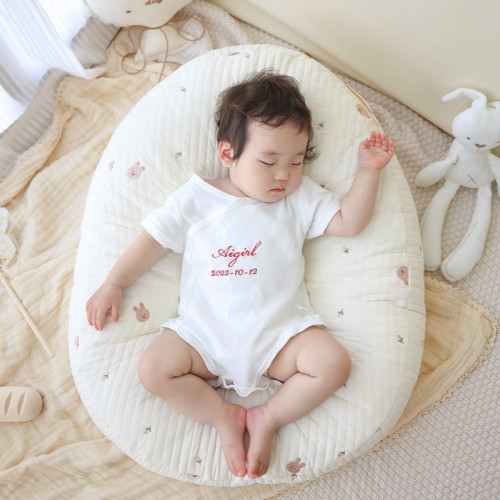 嬰兒躺喂枕哺乳枕緩解吐奶斜坡枕頭床中床純棉可拆洗喂奶孕婦枕