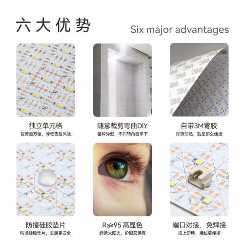 LED低壓柔性軟燈板奢石大理石背光源氛圍燈DIY面光源發光軟燈片