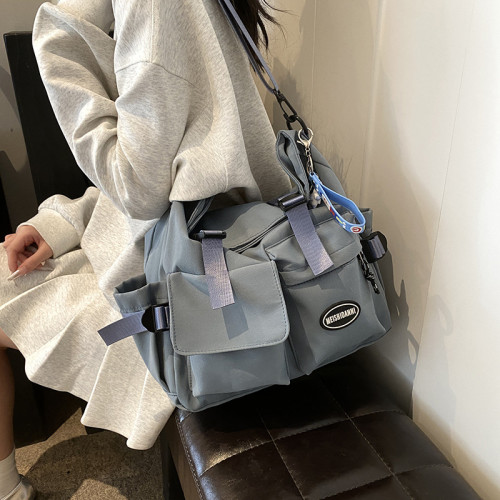 外出托特包高顔值時尚包包女大容量斜後背包戶外旅遊包百搭單肩包