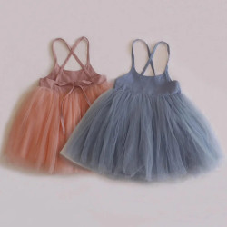 兒童綁帶紗裙可愛甜美公主裙夏季連衣裙babydressozon