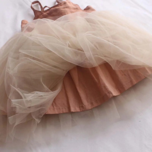 兒童綁帶紗裙可愛甜美公主裙夏季連衣裙babydressozon