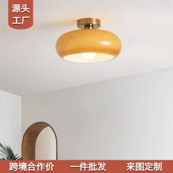 包斯豪中古柿子陽台過道吸頂燈日式侘寂風民宿餐厛走廊燈島台燈具