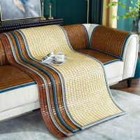 沙發涼蓆坐墊防滑竹塊夏季竹蓆座墊涼墊夏天艾草麻將竹涼蓆沙發墊