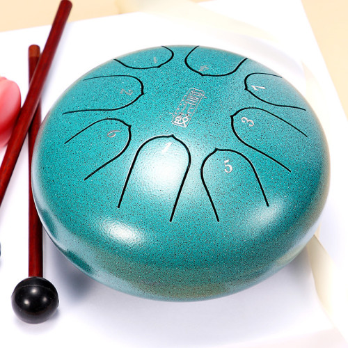 【華蜀碳鋼款】蓮花牌兒童鼓6寸8音空靈鼓空色鼓鋼舌鼓初學者