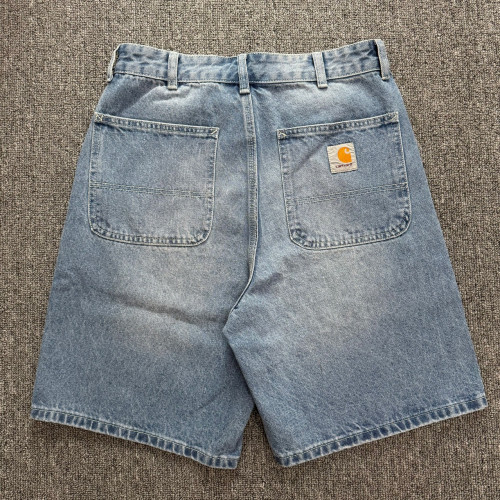 CARHARTT WIP BRANDON SHORT 卡哈特 水洗寬松淺藍色牛仔短褲